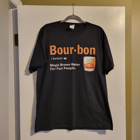 L Bourbon Novelty Tee (NWOT) - Picture 1 of 3